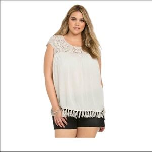 Torrid Bohemian Crochet Blouse 2X